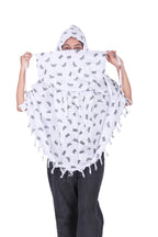 CLOTHNEST Women’s Rayon Scarf Cum Mask – Full Face & Neck UV Sun Protection for Drivers and Outdoor Use (BLACK BUTTERFLY)