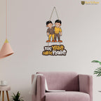 Artvibes Teri Yaari Sabse Pyari Funny Printed Wooden Wall Hanging for Home Decor | Quotes Decor Item | Wall Accents | Friendship Quotes Gift Items | Wall Illustrations | Aesthetic Wall Art(WH_5729N)