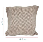 House of Quirk Polar Fleece Fabric Cushion Cover with Zipper Pack of 4 (Khaki, 45 x 45 cm)
