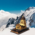TLCAART Kedarnath Mandir | MDF Wood Temple | 3D Miniature | Decoration Wooden Showpiece for Home, Office | Size: 14 x 7.5 x 11 cms | Pack of 1