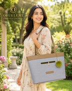OPULLENT Large Capacity Tote Bag For Women, Olive Oil