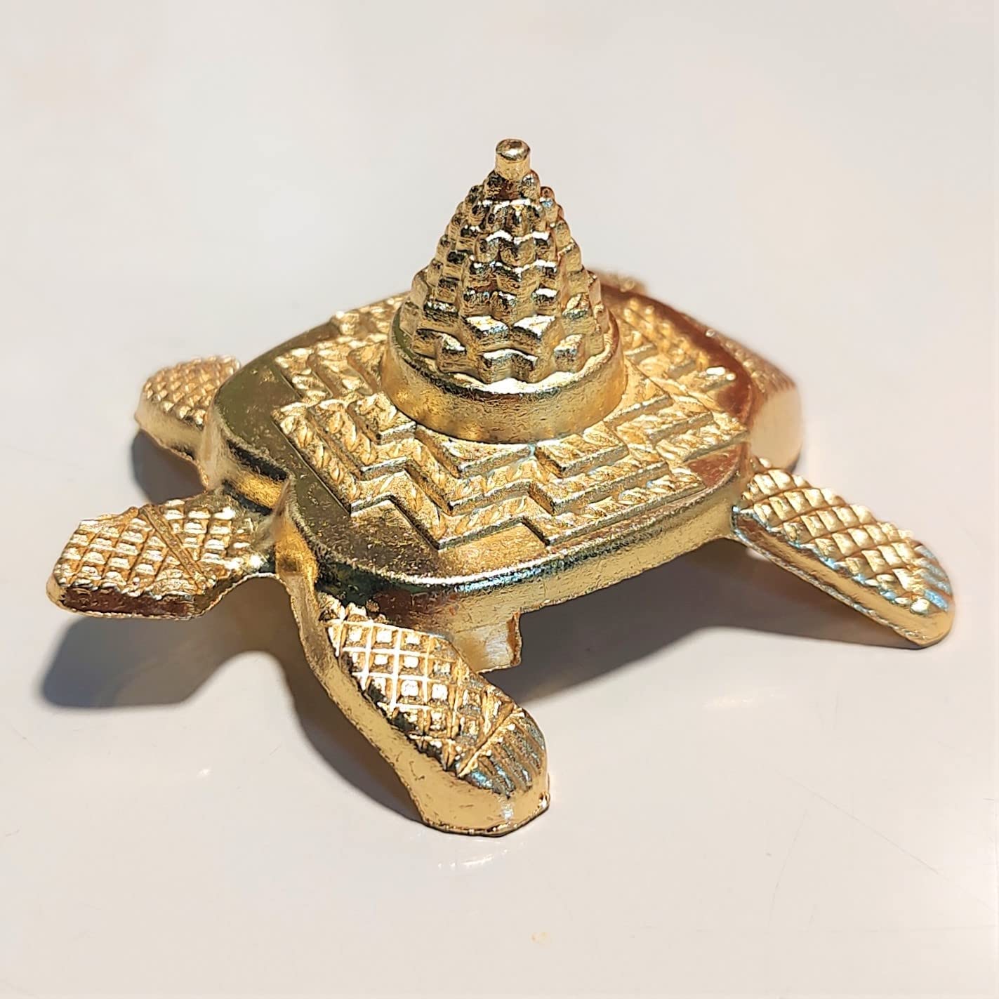 KridayKraft Meru Kachua (Turtle) for Vastu Feng Sui,Kachhua Yantra for Good Luck & Evil Eye Protection,Metal Tortoise Staute Animal Showpiece Figurine & Gifting Items...