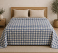 Premium Flannel Dohar for Double Bed | Ultra Soft & Lightweight AC Blanket | Breathable All Season Blanket Ac Quilt for Summer & Mild Winter | Machine Washable (84x90 Inches)_Print Style 48 Kafalo