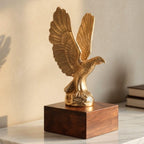 DSH Flying Eagle Statue Sculpture Decorative Handmade Garuda Statue for Home Decor Office Table Decoration Handcrafted Showpiece (Small)