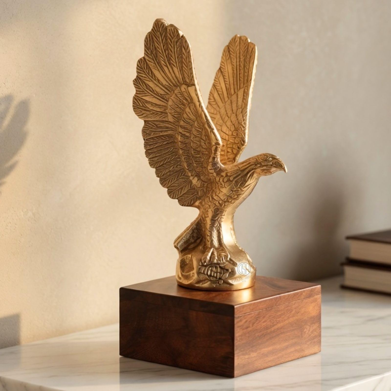DSH Flying Eagle Statue Sculpture Decorative Handmade Garuda Statue for Home Decor Office Table Decoration Handcrafted Showpiece (Small)