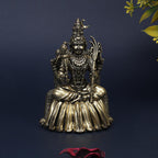 ARTVARKO Brass Goddess Rajarajeshvari MATA Lalitha Devi Tripura Sundari Statue for Home Decor Puja Mandir Temple 4 Inch
