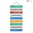 Artvibes Daily Affirmations Printed Wooden Wall Hanging For Living Room | Office | Quotes Decor Item | Wall Poster | Office Decor | Wall Art Print | Inspirational quotes | Gift Items (WH_9315N)