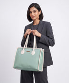 LEGAL BRIBE Textured Tote bag (Mint Green)