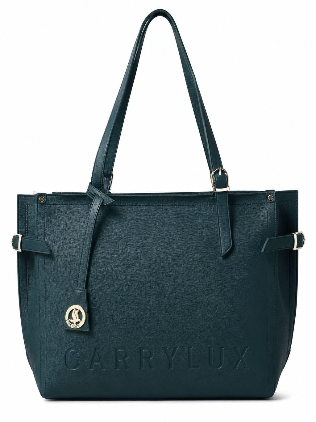 Carrylux Soft PU Textured Tote Bag for Women (Sacramento Green)
