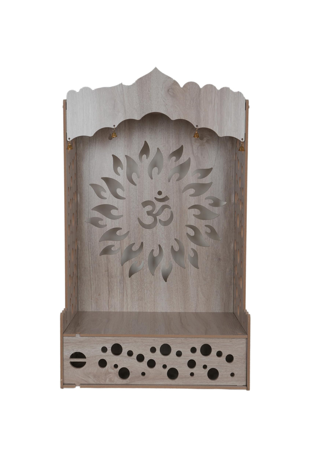 AR ART Divya Pooja mandir for Home Office Foldable Pooja Stand for god devghar for Home mandir for Home Wall Mounted (078)