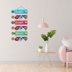 Artvibes Thankful Grateful Blessed Designer Wall Hanging Wooden Art | Quotes Decor Item | Wall Accent | Office Decor | Inspirational Quotes Wall Art | Mdf Wall Decoration | Gift Items (WH_6003N)