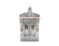 GoldGiftIdeas Pooja Mandir for Home, Pooja Mandir Wall Hanging, Home Temple, Handcrafted Wooden Temple with Aluminium and Copper Plating, Temple for Home (10 x 6 x 19 Inch)