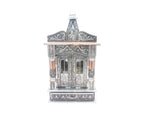 GoldGiftIdeas Pooja Mandir for Home, Pooja Mandir Wall Hanging, Home Temple, Handcrafted Wooden Temple with Aluminium and Copper Plating, Temple for Home (10 x 6 x 19 Inch)