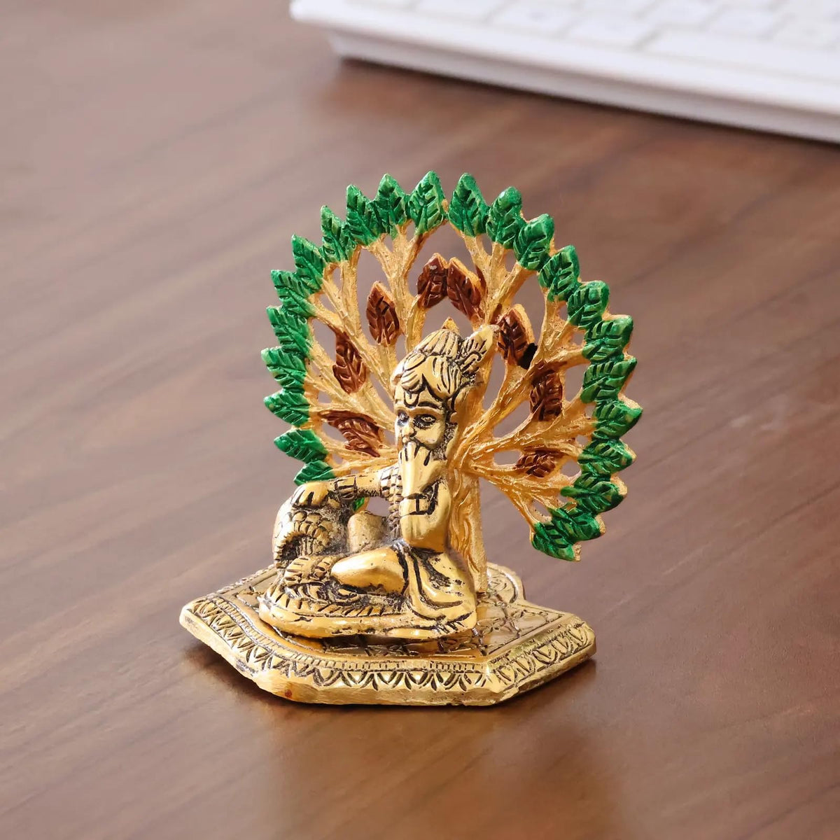 KridayKraft Elegant Matki Krishna Murti – Divine Matki Krishna Idol for Home & Office Décor, Intricately Designed Pooja Statue & Spiritual Showpiece for Living Room, Bedroom, Temple (Golden)