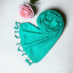 STOLE STUDIO Elegant Luxurious Sequence Viscose Stole Scarf (Rama Green)