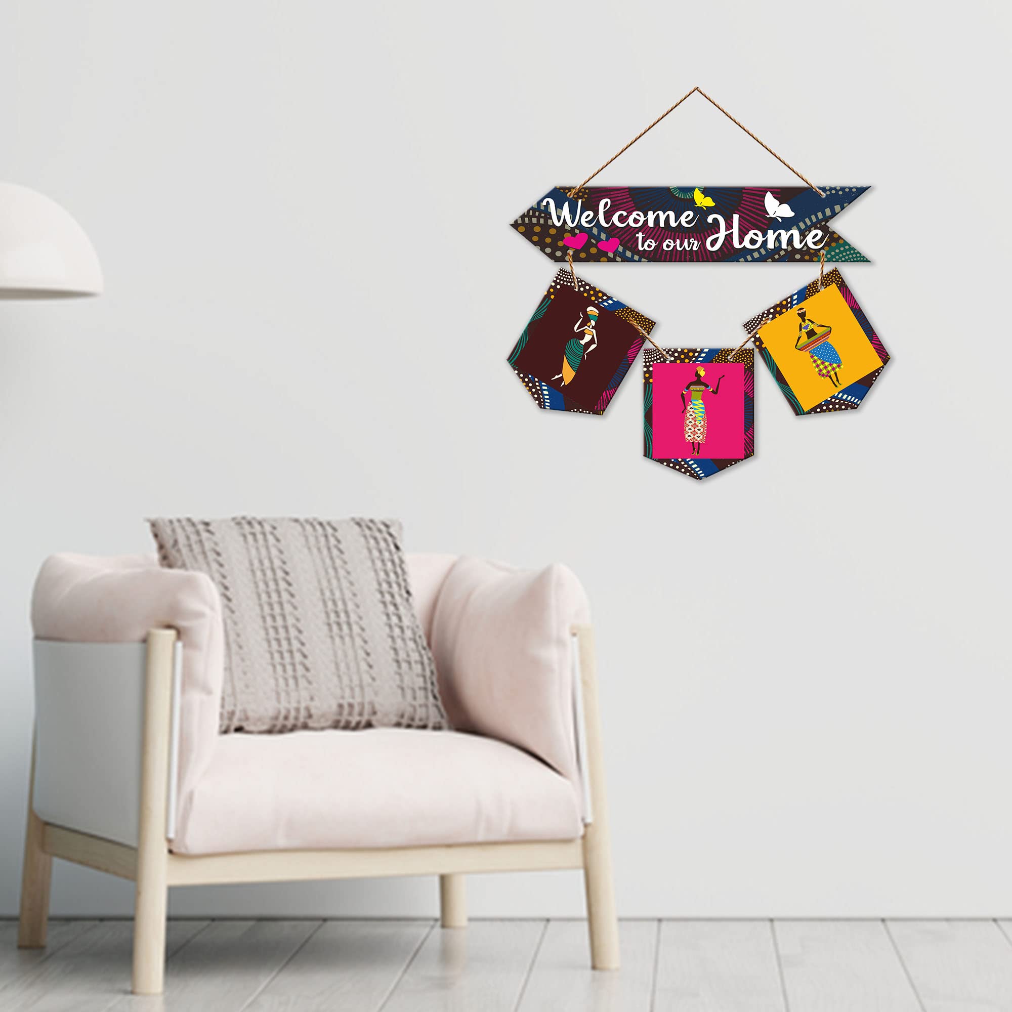 Artvibes Wall Hanging Home Decorative Wall Art for Living room | Bedroom | Gifts | Wall Hanger for Decoration | Modern Decor | Artwork | Wall Sculpture | Signs & PlaquesArt Print (WH_6410NR)