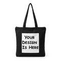Kirmada Black Cotton Tote Bag Trendy Tech Humor Tote for College, Office & Shopping | Zipper Closure | Reusable Eco Friendly Cotton Bag | Gift for Geeks & Coders (Customisable)