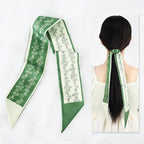 YUISI 6PCS Scarfs for Women Stylish, Floral Print Satin Scarf, Hair, Neck, and Handbag Accessory for Casual & Holiday Outfits
