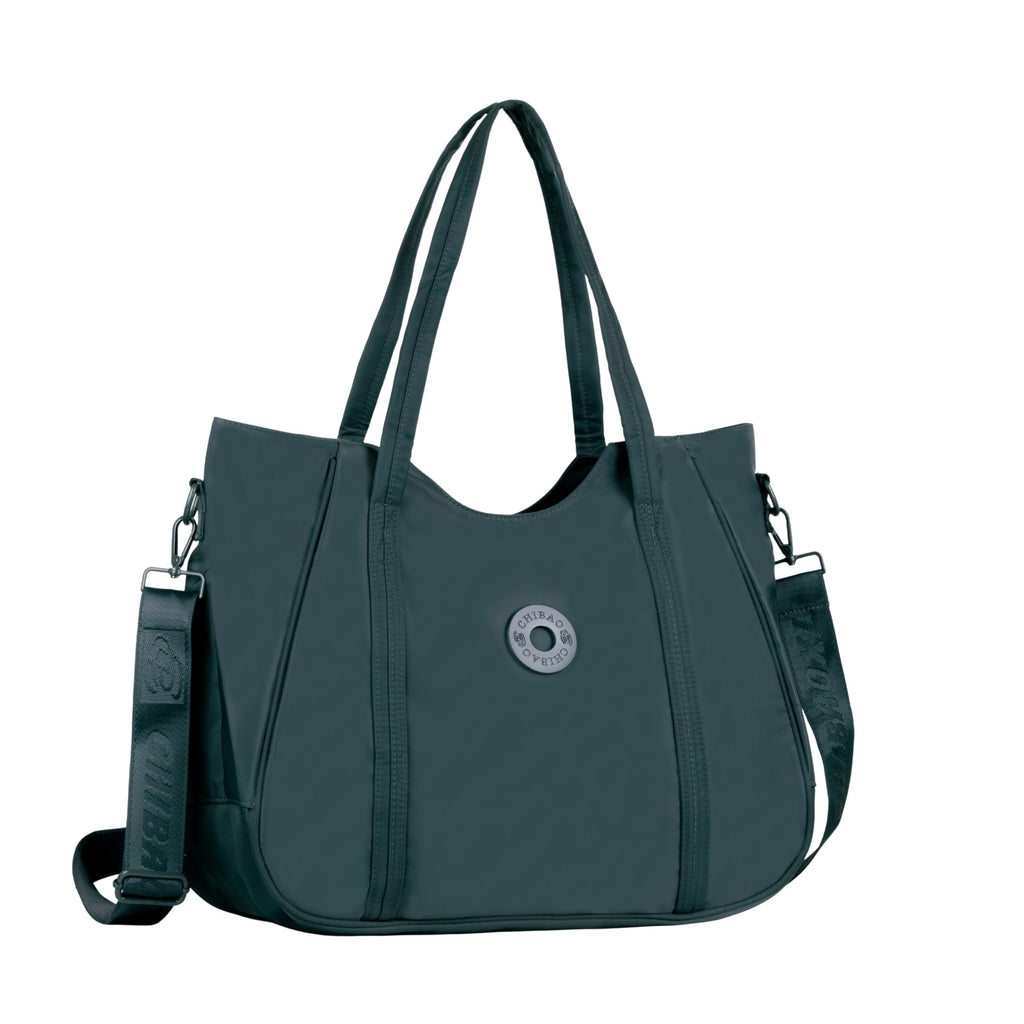 12o12 Women's Large Tote Bag for Office, Travel, Shopping, Daily Use | Shoulder Handbag, Gift for Girls, Stylish Ladies Purse | Fits Upto 15.6 Laptop, A4 Files etc. (Bottle Green)
