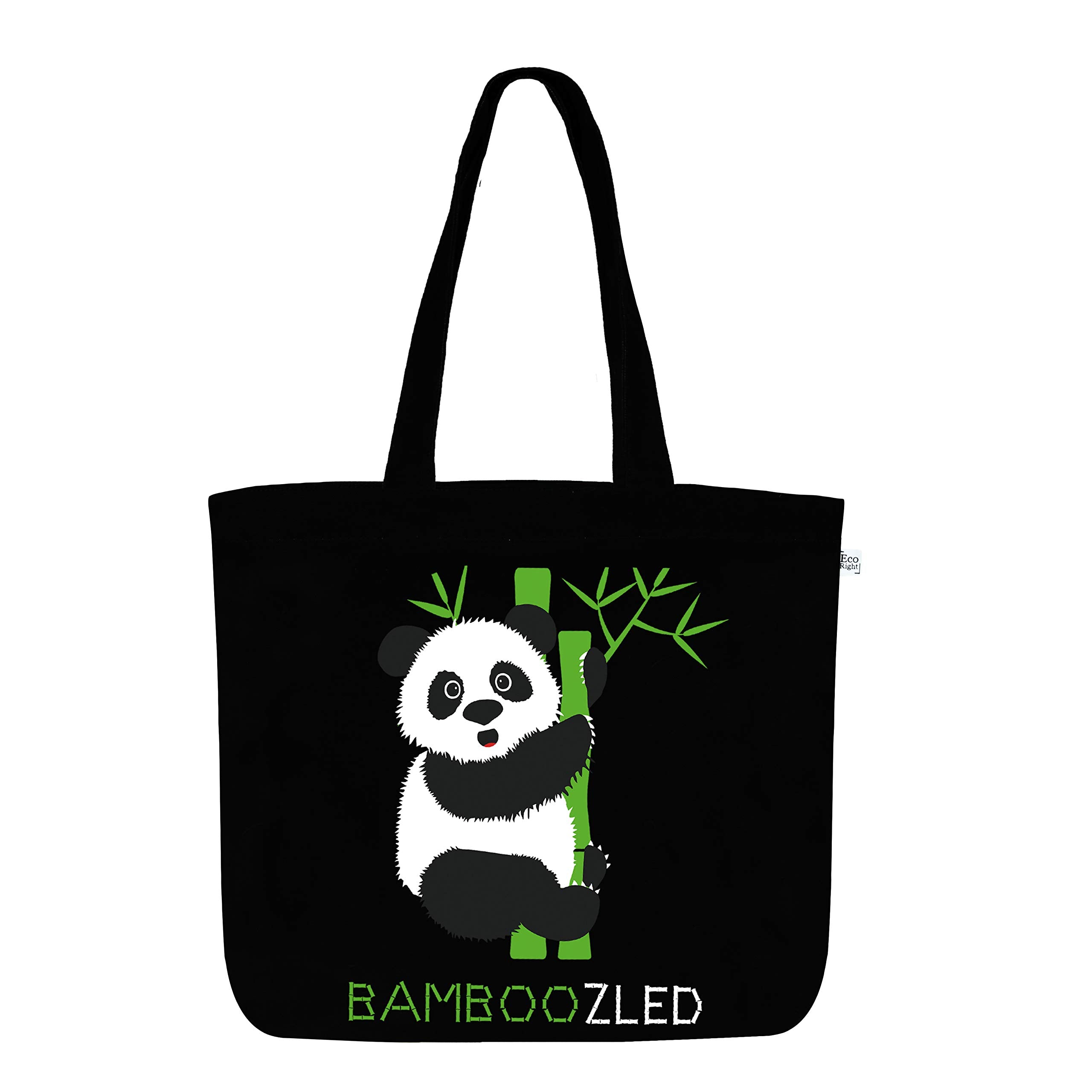 Eco Right Large Canvas Tote Bag for Women, Tote Handbags for Women with Zipper & Inner Pocket for College, Shopping, Office