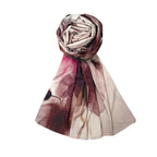 FAHABO Iconic Collection Digital Print Swiss Butter Cotton Scarf Stole for Women (Mute Beige - Dp)