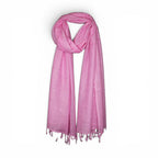 STOLE STUDIO Elegant Luxurious Sequence Viscose Stole Scarf (Baby Pink)