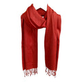 Graziemille Pure Pashmina For Women RUST LARGE
