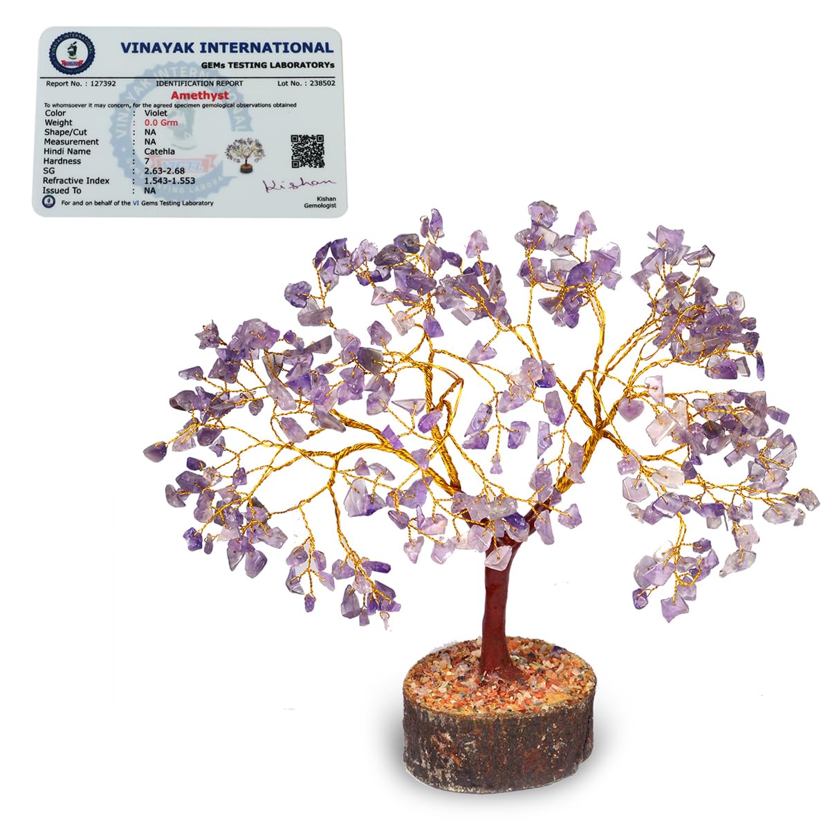 Reiki Crystal Products Amethyst Stone Tree 300 Beads Crystal Tree Stone Tree Showpiece
