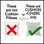 Trance Home Linen Set of 5 Premium 100% Cotton 12X12 Inch Cushion Covers Only for Sofa and Diwan | Small Cushion Covers Only (12X12 Inch | 30Cmx30Cm, Calicut Green only) Set of 5, 180 TC
