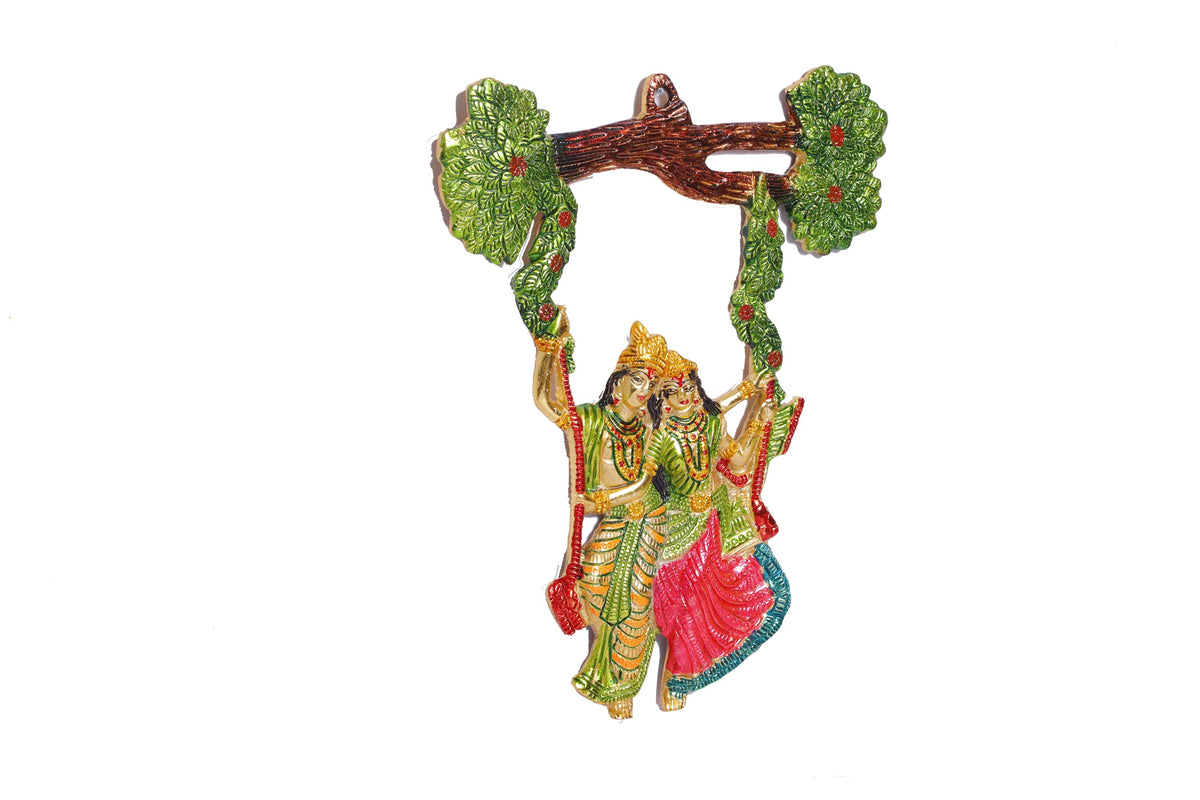 Prince Home Decor & Gifts Metal Religious Wall Hanging, Multicolour, 32 x 15 x 1.5 cm