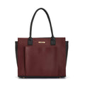 Fargo Amara Vegan Leather Tote Bag for Women | Laptop Compartment, RFID Pockets, YKK Zipper, Large Office Handbag | Shoulder Bag for College & Daily Use | Made in India (Maroon)