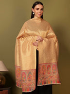 Pashmoda Women Silsila Zari Kaani Fine Wool Shawl (Size: 40x80in, 101x203cm) ZSS03