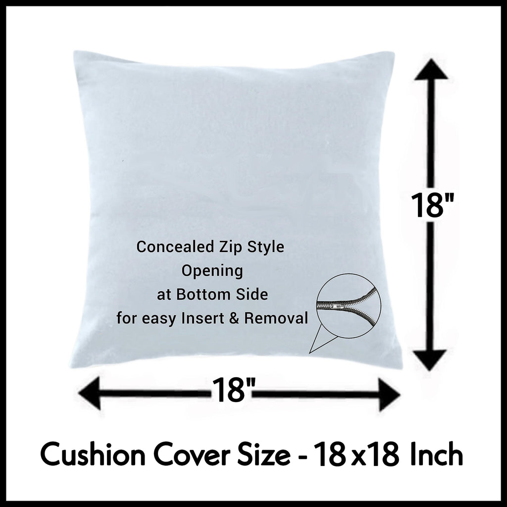 Trance Home Linen Set of 5 Premium 100% Cotton 18x18 inch Cushion Covers Only for Sofa and Diwan | Throw Pillow/Small Cushion Pillow Covers Only (18x18 inch | 45cmx45cm, Aztec Black) Set of 5-180 TC