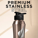 Speedex Customised Stainless Steel Sipper Water Bottle 1 Ltr with Engraved Name – Personalised Flip Cap Bottle for Kids, Adults, School, Sports, Gym, Copper Gold, Set of 1
