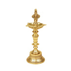 Artvarko Brass Bird Traditional Peacock Multiwick Diya Oil Lamp Table Decor with Stand for Home Diwali Puja Gift Temple Showpiece 11 Inch