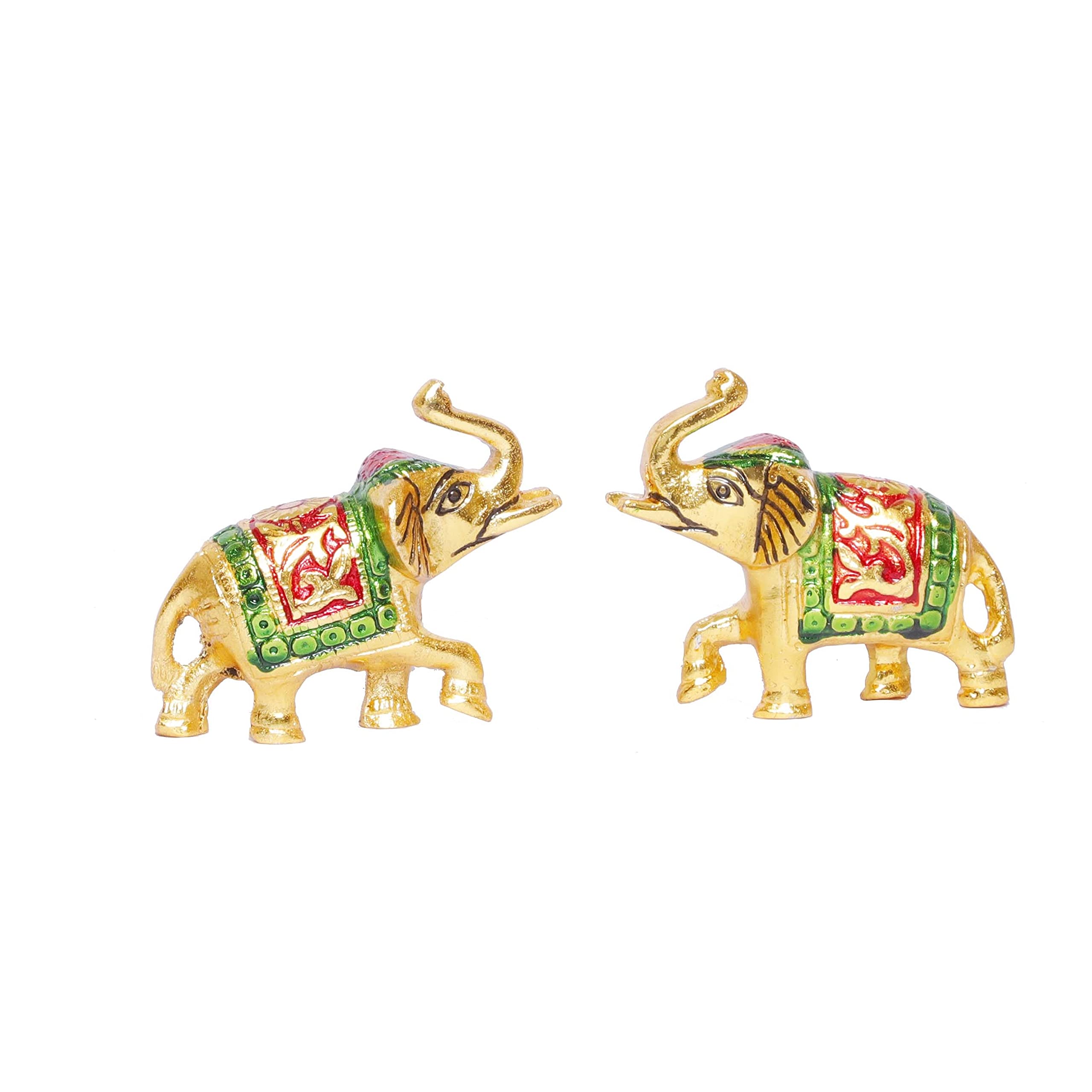 Prince Home Decor & Gifts Metal Showpiece Figurine (3 x 9 x 6.5 cm, Gold)