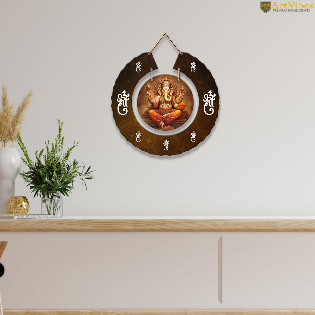 Artvibes Wooden Wall Hanging Decorative Items for Home Decor | Bedroom | Designer Wooden Wall Hanger | Mdf Modern Artwork Decoration for Living Room | Gift Items (WH_9801N)