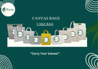 Fresh Bio Cotton Tote Bag | Reusable Shopping Tote for Grocery, Travel | Lightweight & Stylish | Cake Bag | Eco-Friendly, Durable & Spacious (20, Stiff Cotton - 11 X 11 + 8)