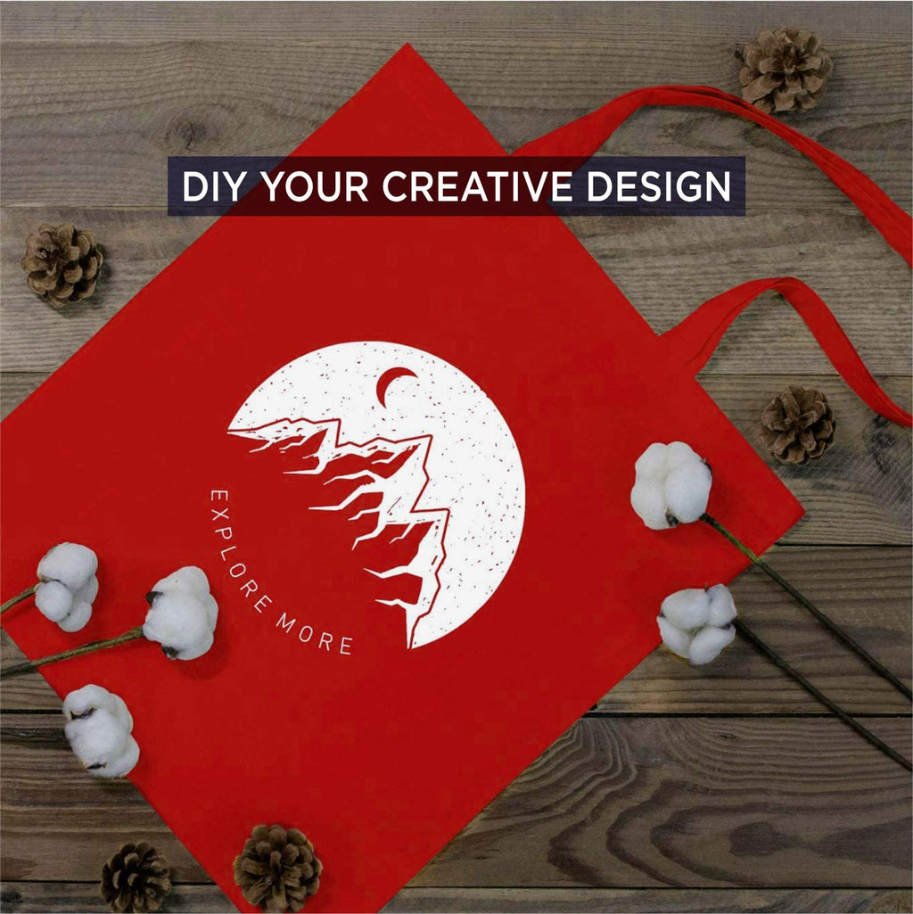 Lify Cotton Canvas Tote Unisex Shopping Bags Shopping Bag for Crafts, Heavy Duty, Washable, Eco-Friendly Canvas Multipurpose Grocery Bag Reusable Grocery Bag (Black 2) (Red 2) (Blue 2) - (Pack of 6)