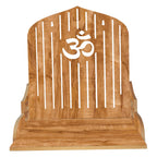 LINGAZ Wooden New Wall Mounted Hanging Puja Temple Stand for Home, Shop and Office