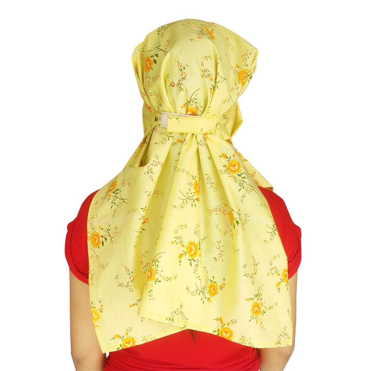 Switchon Export quality Cotton Innovative scarf hijab with closer Hook and Loop Tape- Multi (Multicolor11)