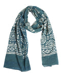 Gutthi Women's Cotton Stoles | Scarf Lightweight & Comfortable for All Seasons, Size (100X180 CM) (Green)