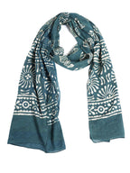 Gutthi Women's Cotton Stoles | Scarf Lightweight & Comfortable for All Seasons, Size (100X180 CM) (Green)