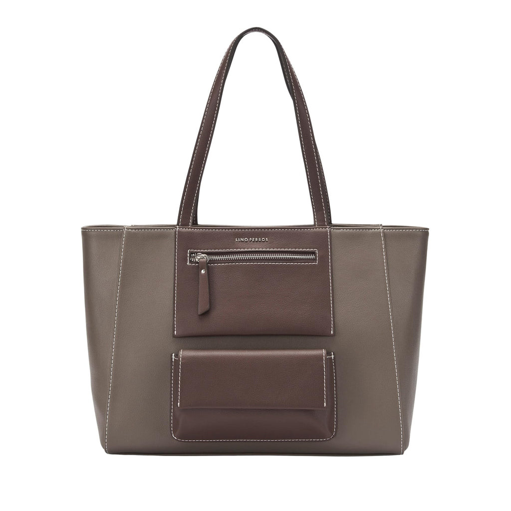 Lino Perros Avril Betty Taupe Tote Bag