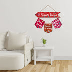 Artvibes Wall Hanging Home Decorative Wall Art for Living room | Bedroom | Gifts | Wall Hanger for Decoration | Modern Decor | Artwork | Wall Sculpture | Signs & PlaquesArt Print (WH_6407NR)
