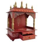 Jodhpur Handicrafts Wooden Temple/Home Temple/Pooja Mandir/Pooja Mandap/with Light