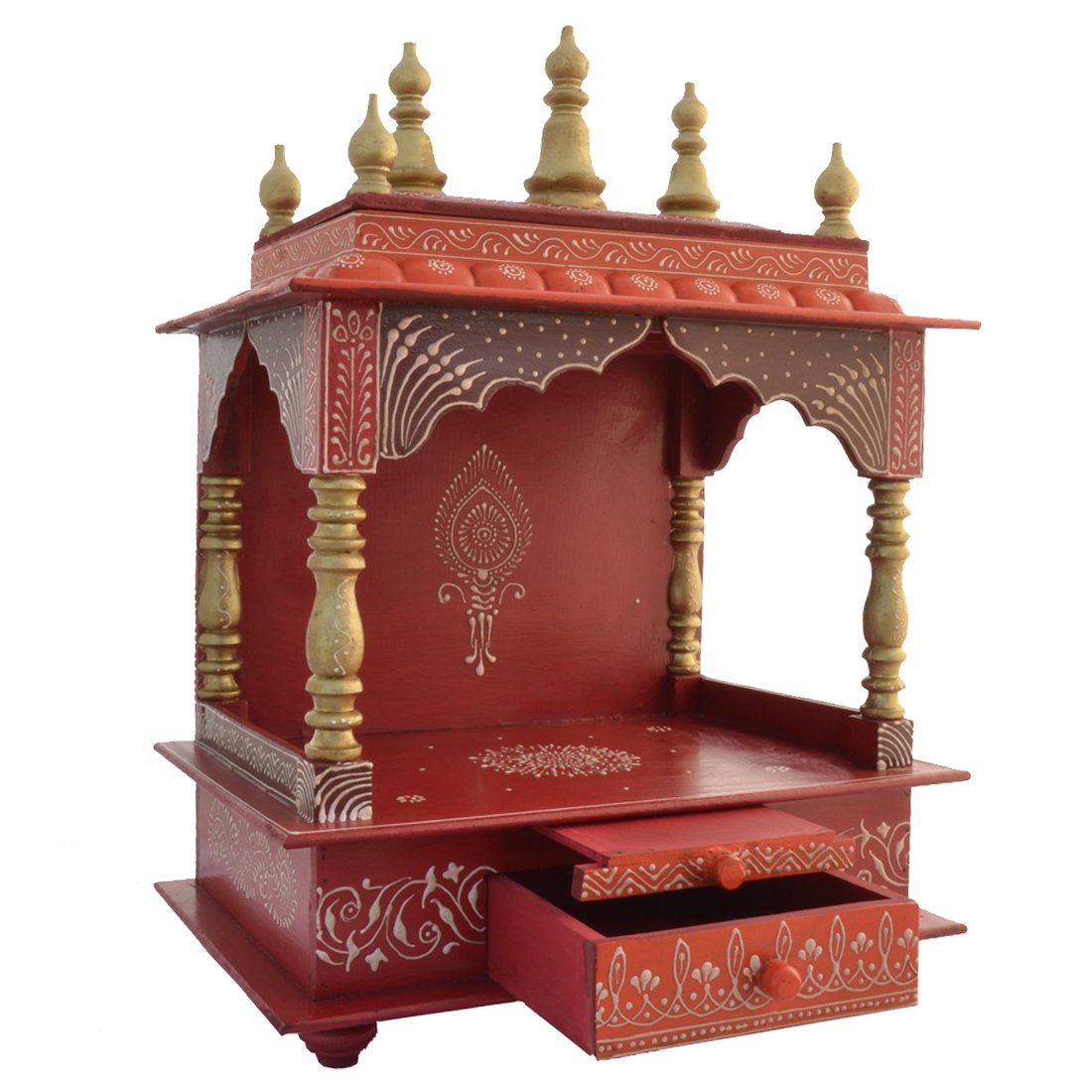 Jodhpur Handicrafts Wooden Temple/Home Temple/Pooja Mandir/Pooja Mandap/with Light