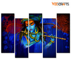 VIBECRAFTS 5 Piece Premium Wall Painting For Home|Office|Living Room|Gift (PTVC5Pcs3_7508) (Multi 5)