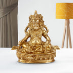 ARTVARKO Lord Kuber Brass Idol kubera for Wealth Prosperity of Money at Work Place and Home for Vastu Remedy Gift 5.5 Inches