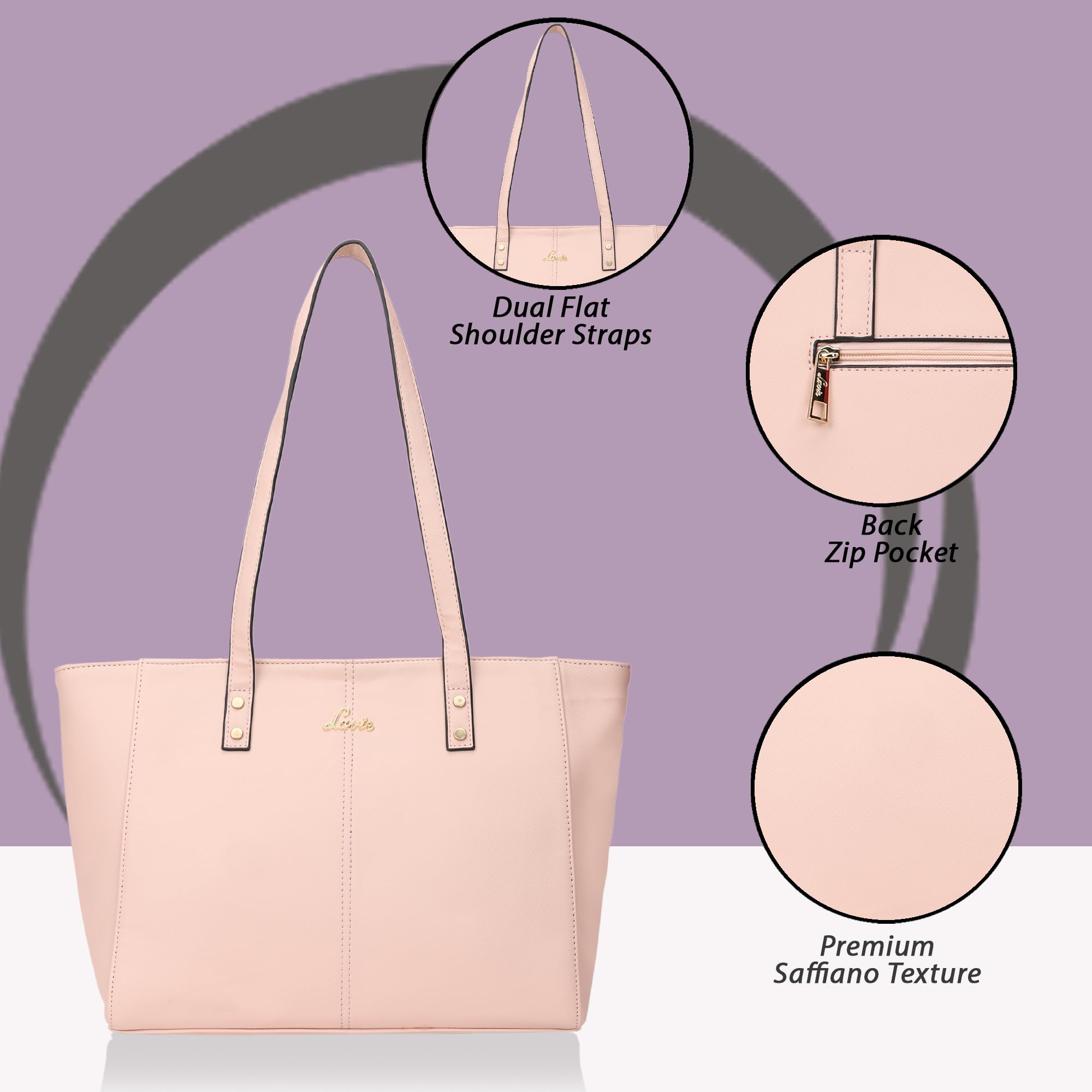 Lavie Women's Betstitch Tote (Lt.Pink)